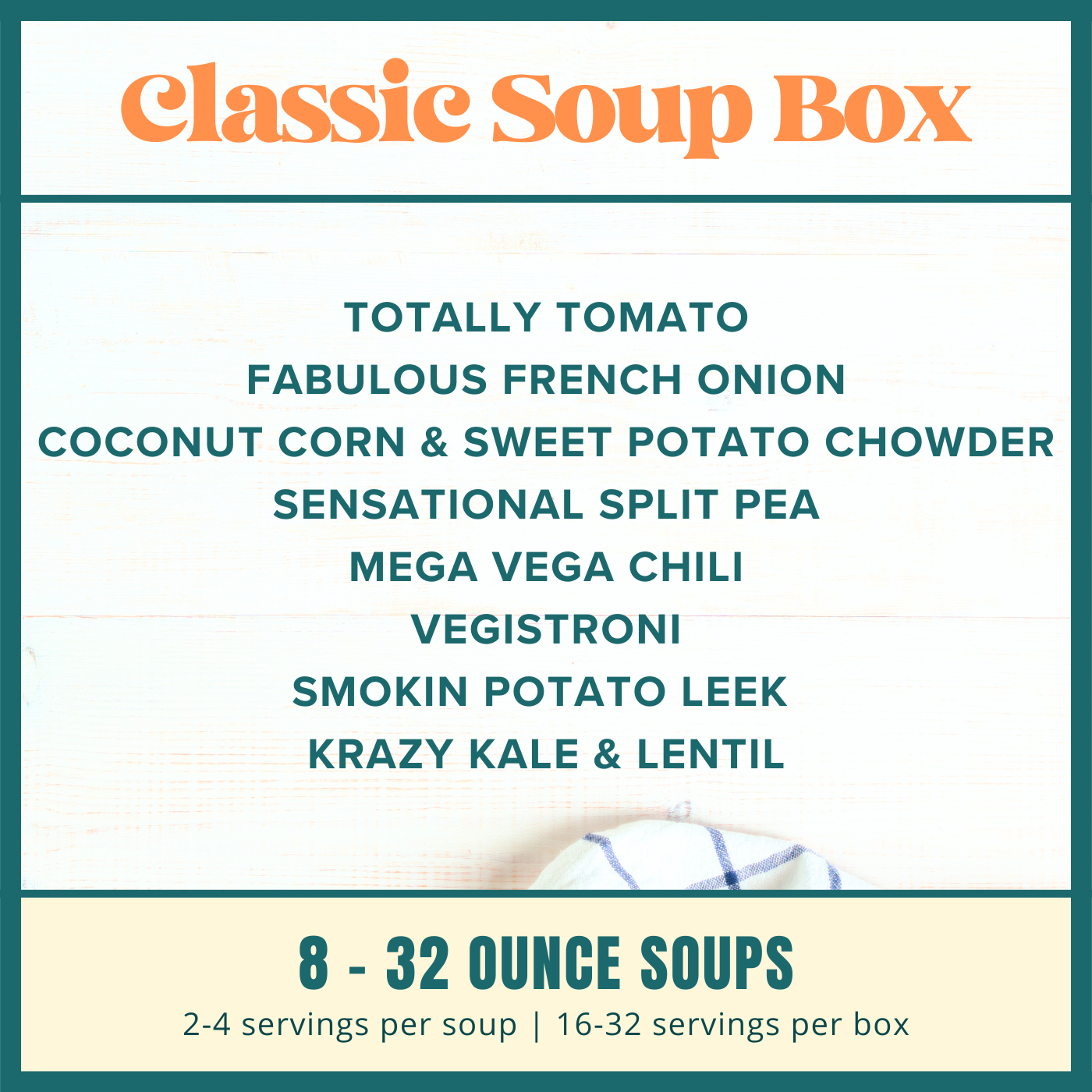 The Classic Soups (8 Soups)