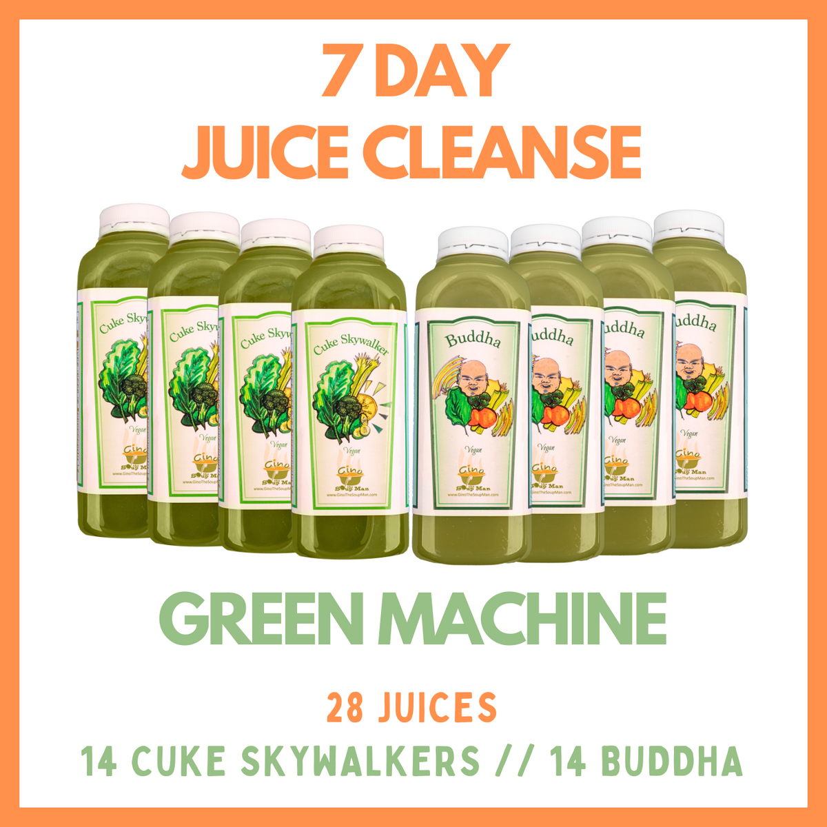 Green Machine - 7 Day Greens Juice Cleanse – Gino The Soup Man